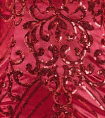 Carter Lace-Up Sequin A-Line Party Dress